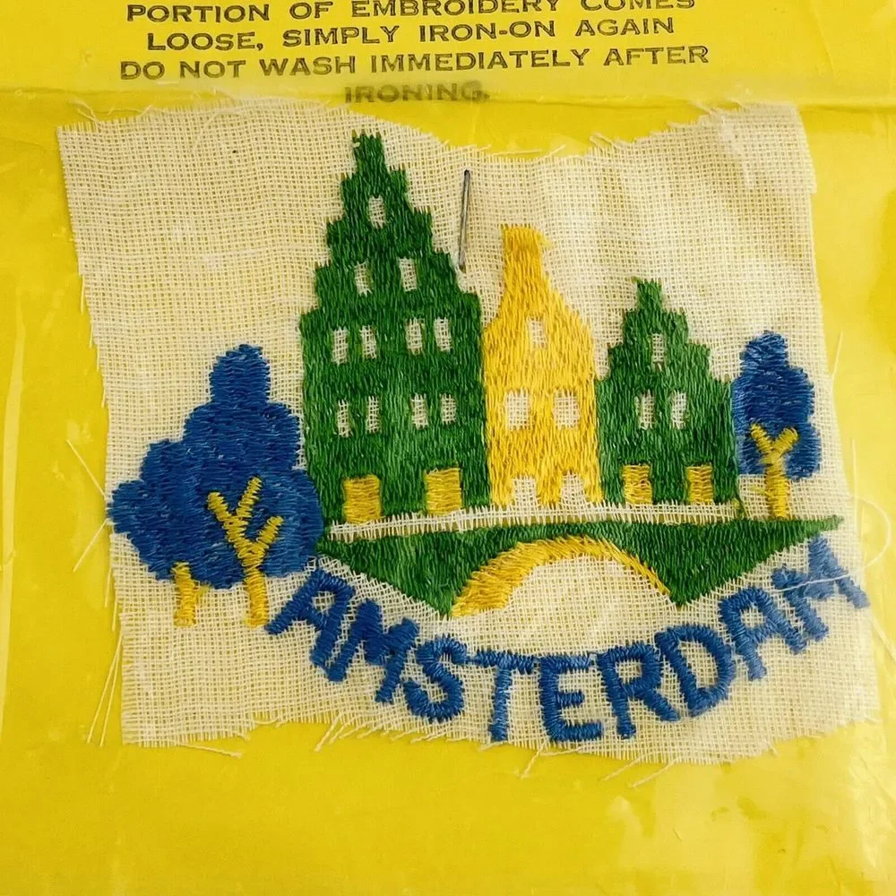 Vintage Amsterdam‎ Embroidery Iron-On Embroideries EZ Buckle Nu-Method